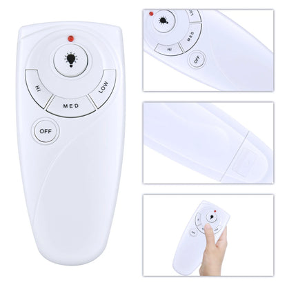 For Hampton Bay UC7083T Ceiling Fan Remote Control White / with Battery