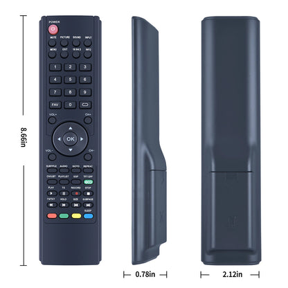 Remote Control For BLU:SENS RC034, RC036, RC042, RC044, RC054 TV