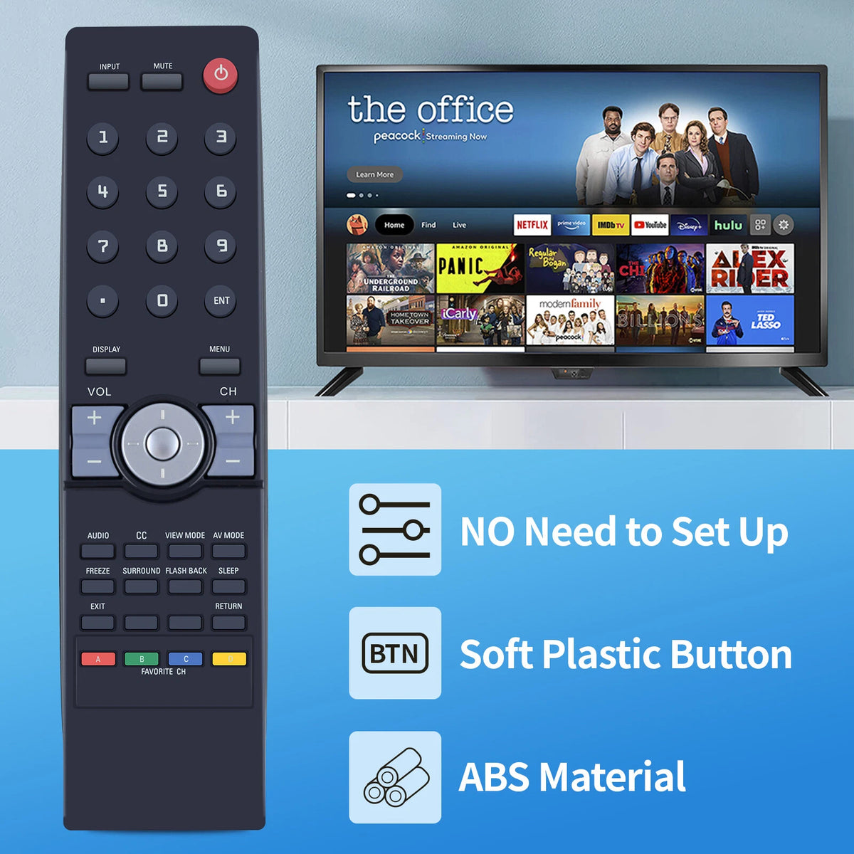 RC2444206/01 Remote Control For Sharp TV LC-32SB28 LC-47SB57 LC-42SB48UT
