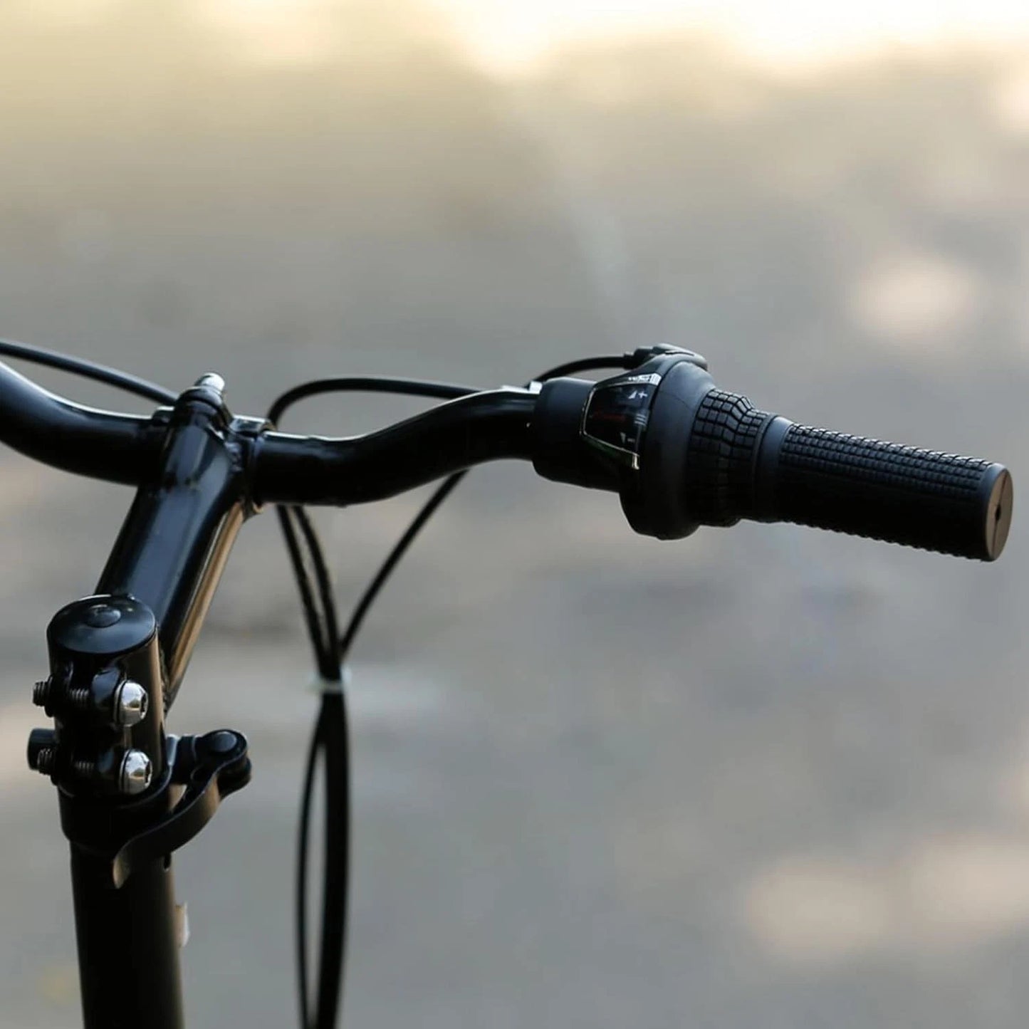 1 Pair MTB Bike Short Handlebar Grips 20x74mm/0.78x2.91inch, Normal, Black