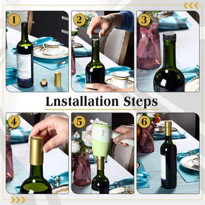 Blulu 100 Pack Wine Sealer for Bottles, 50 Pcs Cork Stoppers and 50 Gold