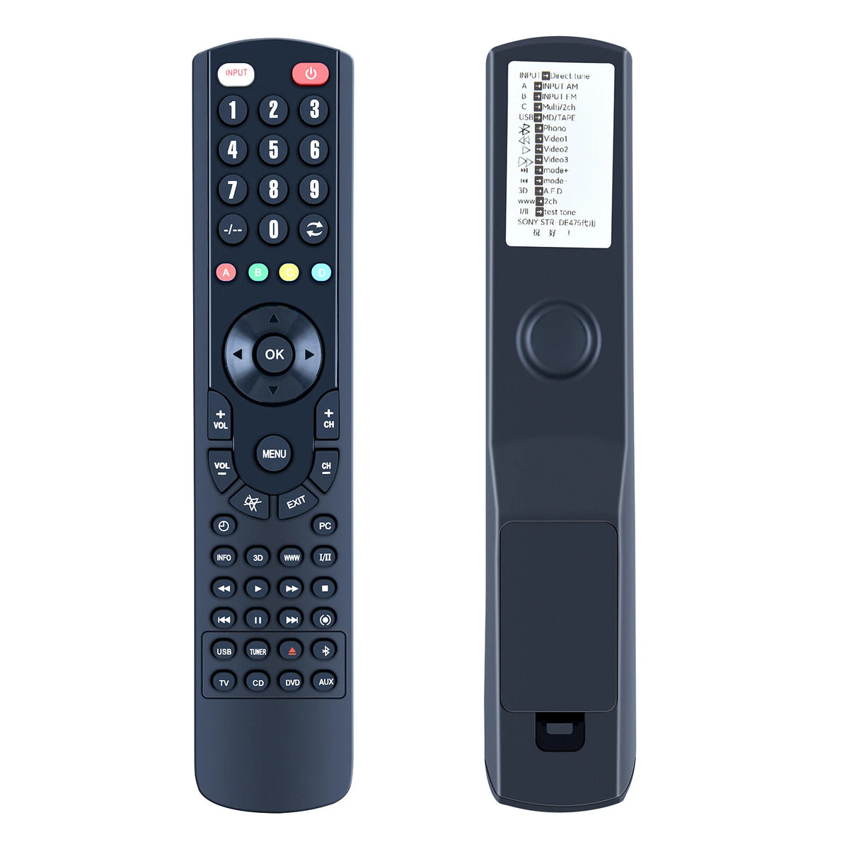 RM-U305 Replacement Remote Control For Sony AV System STR-DE475 STR-DE575