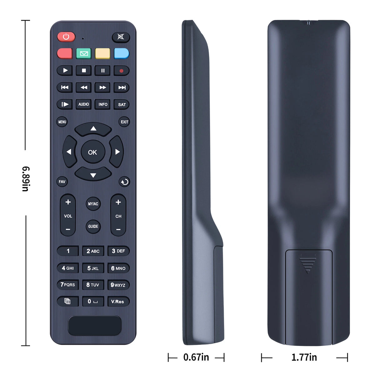 Replacement Remote Control For DIALOG HD SLIM TV DTV Peo tv KT1045