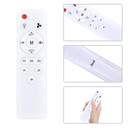 Replacement Remote Control For Elenhome Socket LED Ceiling Fan Light ‎FS-HX-R520