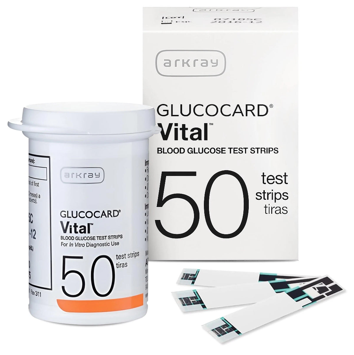 ARKRAY GLUCOCARD Vital Blood Glucose Test Strips – No 50 Count (Pack of 1)
