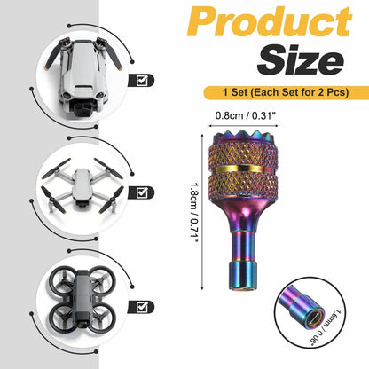 MECCANIXITY Aluminum Controller Stick, Replacement Joystick Remote Colorful