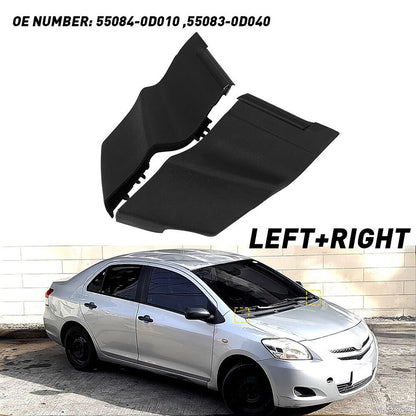 For Toyota Yaris 2006-2010 2PCS Windshield Wiper Cowl Extension Trim 55084-0D010