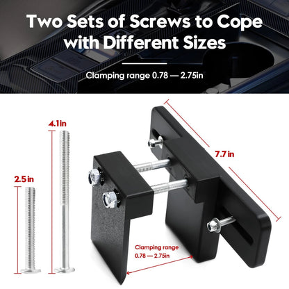 Cup Holder RadioMount - Clamping Mount, Drinks Basic model, Black