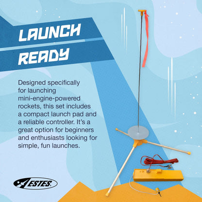 Estes 2464 Mini-Engine Launch System, Mini-Flying-Rocket-Model Small