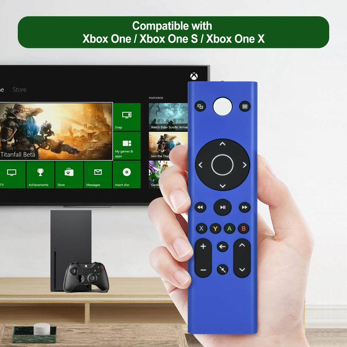 For Xbox Gaming Media Remote Control Replacement Xbox One, Xbox Series X|S -Blue