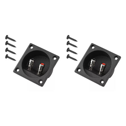 57 x 57 x 26mm  Speaker Box Terminal 2-Wire Round Spring Cup Connector