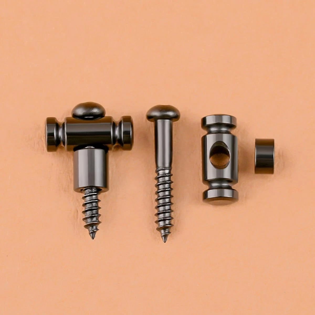 Guyker Guitar Roller String Retainers(Set of 2) – Guide, Strings Black