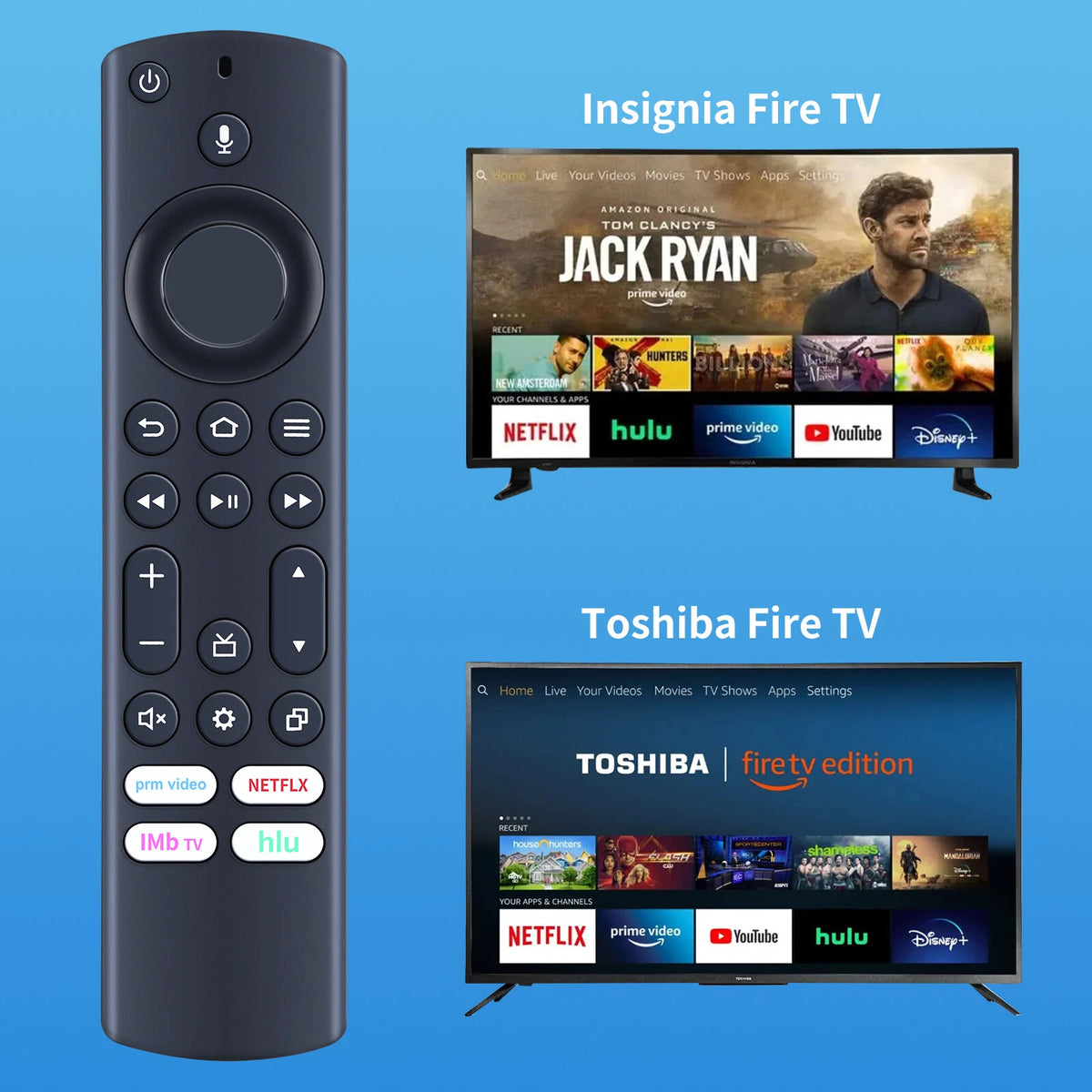 NS-RCFNA-21 Rev B Voice Remote For Insignia Toshiba Fire TV NS-32DF310NA19