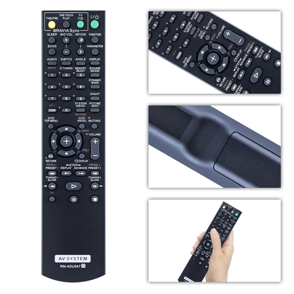 RM-ADU047 Remote Control For Sony DVD Home Theater AV System DAV-DZ810 DAVDZ340K