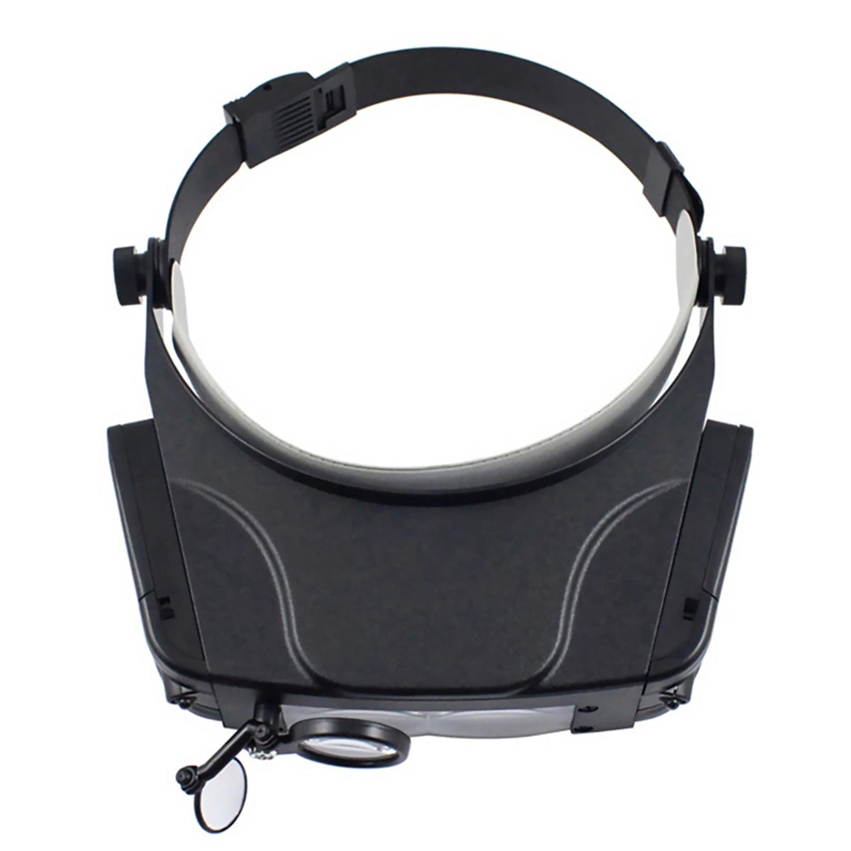 1.5X 3X 9.5X 11X LED Jeweler Head Magnifier Illuminated Visor Glasses 3 Lens