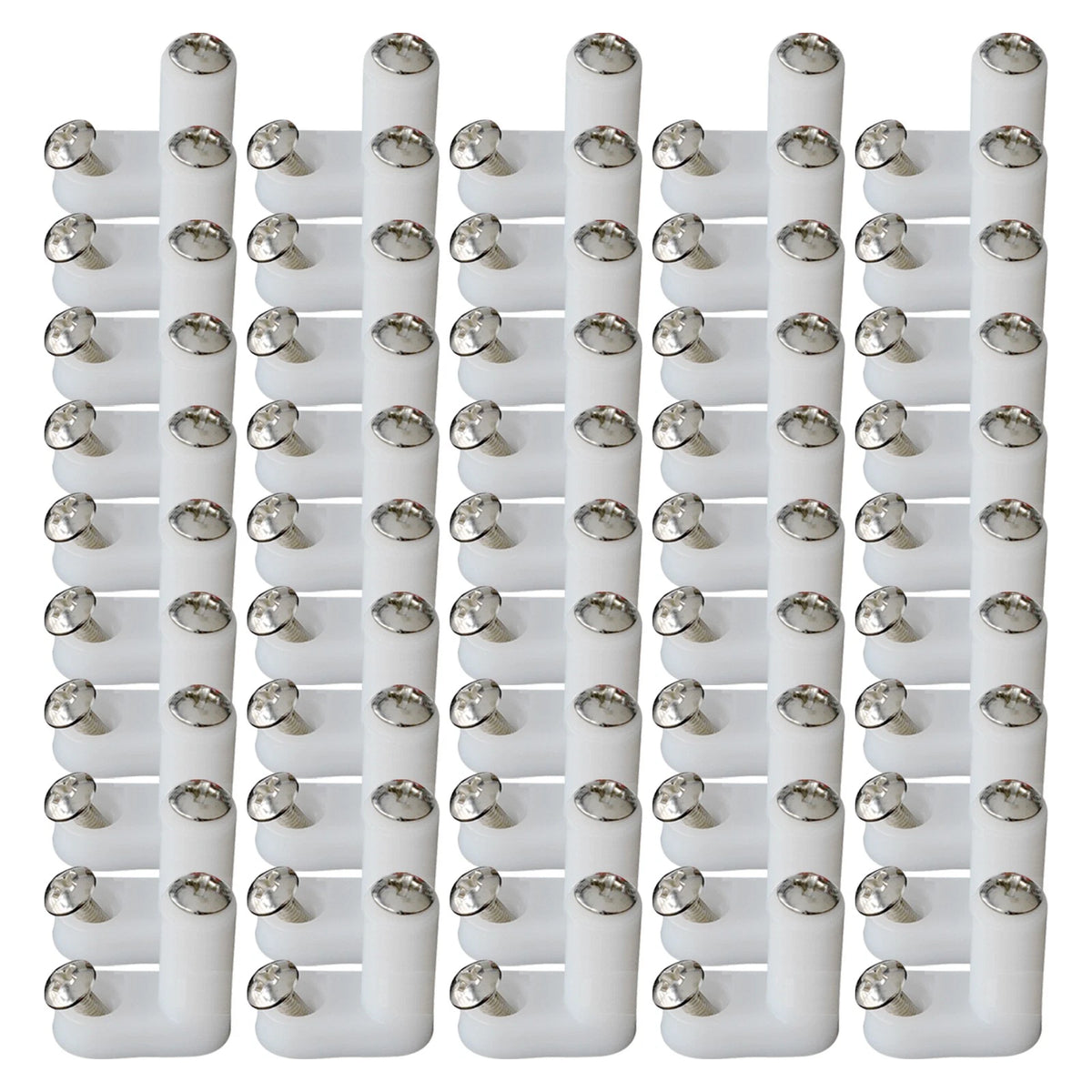 50Pack L Type PCB Mounting Feet With 100Pcs Screws For JAMMA MAME Game PCB Board