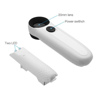 40X Magnifying Map Optical Glass Handy Magnifier Loupe Loop Jeweler/Watch Repair