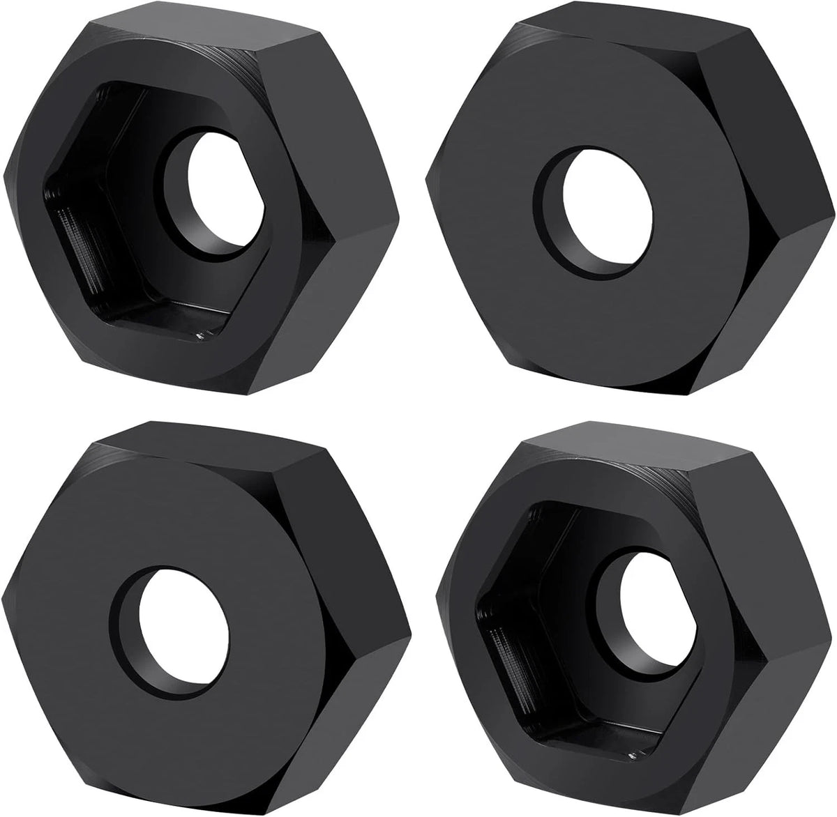 4Pcs 8mm to 12mm Wheel Hex Hub Adapters Aluminum Alloy Big Conversion...