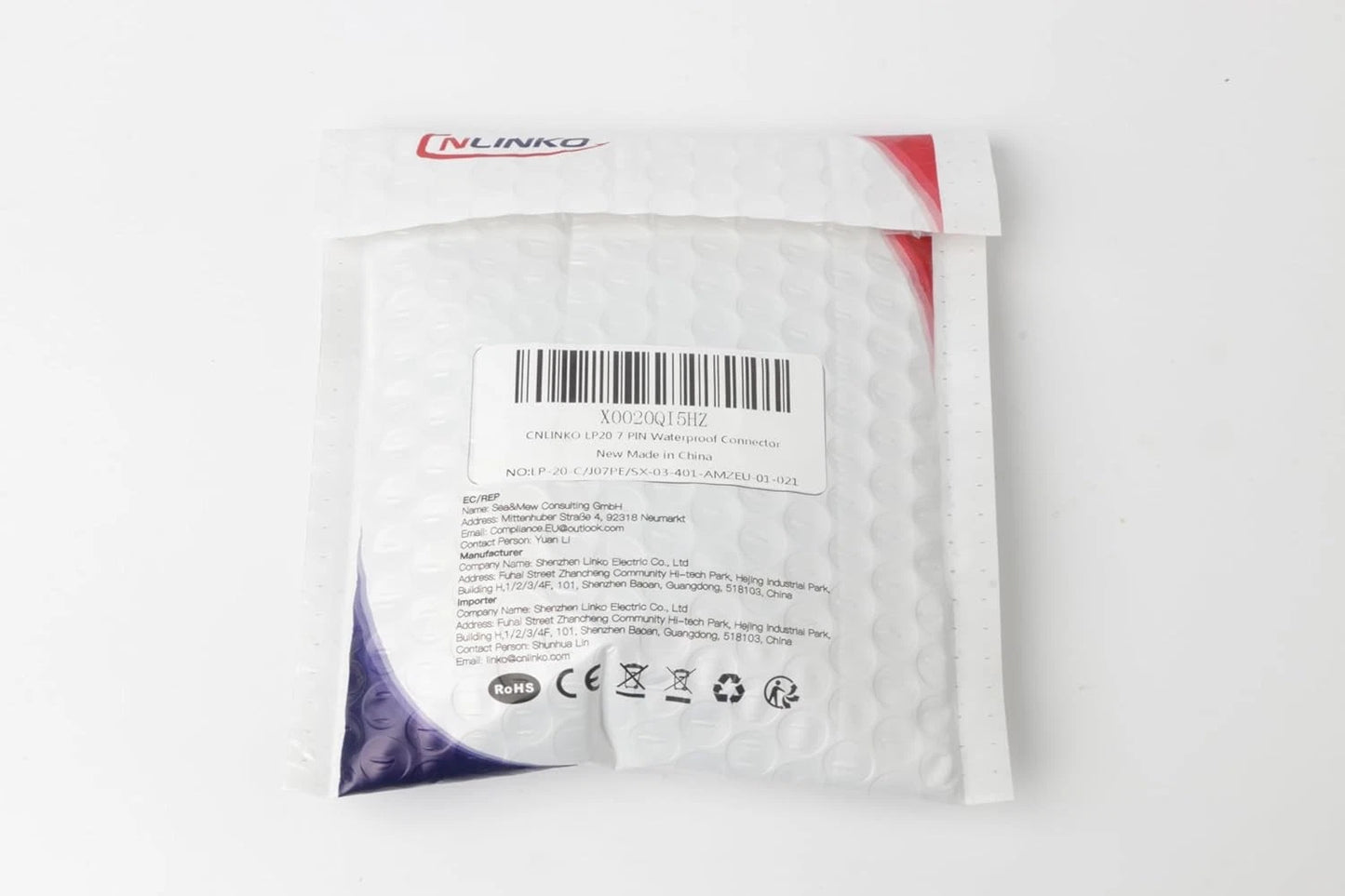 CNLINKO LP-20 Industrial Waterproof Connector IP68 Circular 7 PIN