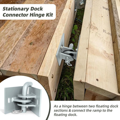 Floating Dock Hinges Hardware,Stationary Connector Hinge Silver