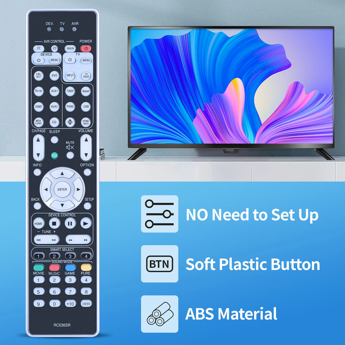 RC036SR Remote Control For Marantz AV Receiver SR7012 SR7013 SR-7012 SR-7013