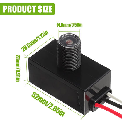 Dusk to Dawn Sensor for Outdoor Lighting 120-277V Photoelectric Switch...