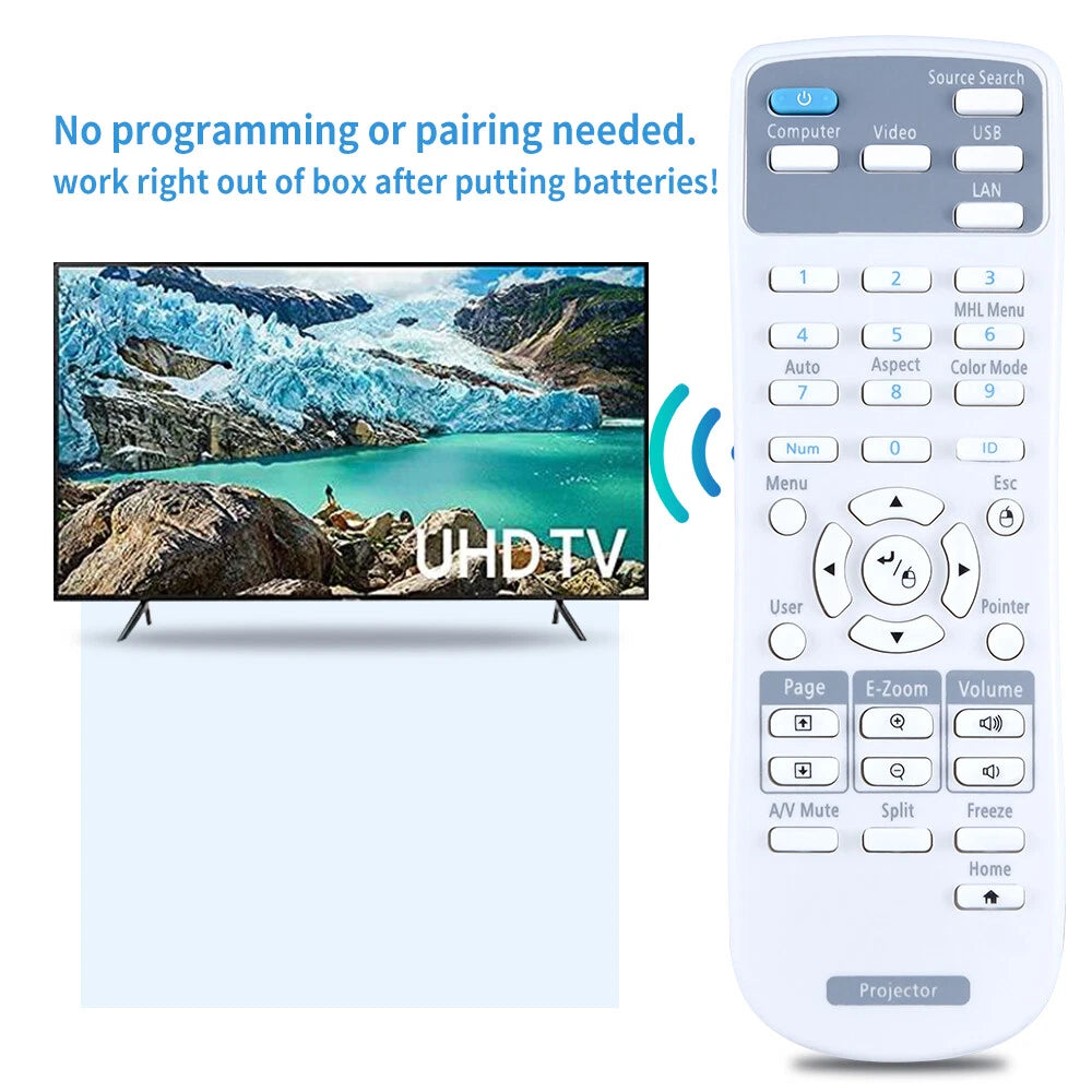 218178800 Remote Control For Epson Projector 580 1266 1286 S39 W39 X39 VS250
