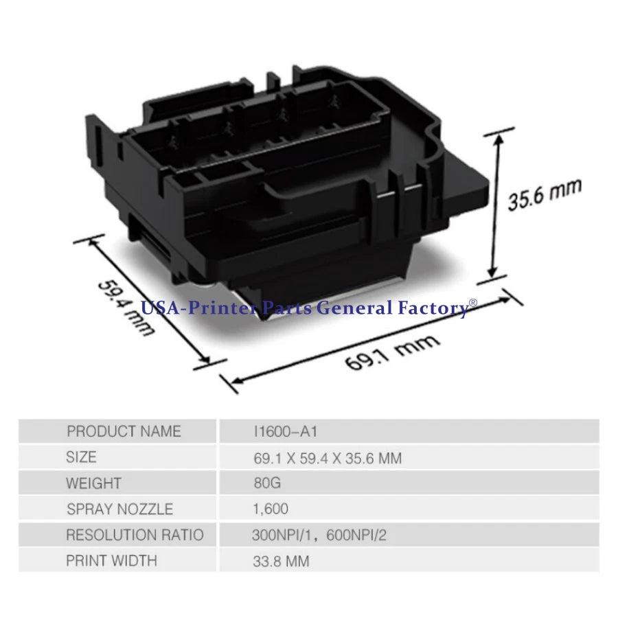 C14FA66000  Unlocked For Epson I1600-A1 PrintHead Water-based PrintHead