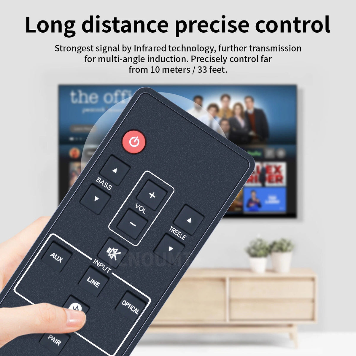 NC300 NC300UH Replace Remote Control For Sanyo Soundbar FWSB405FP FWSB405FA