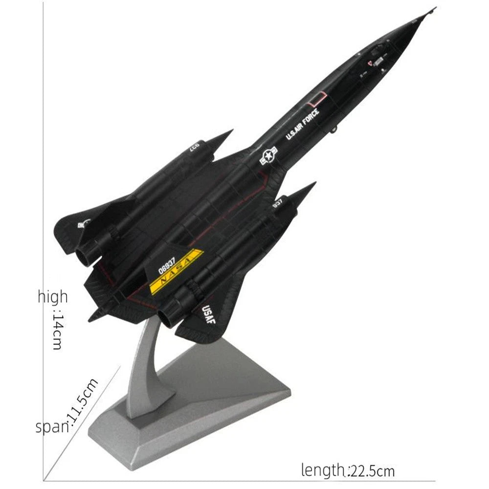 1:144 Alloy SR-71 Reconnaissance Aircraft Model Ornaments Airplane Collection
