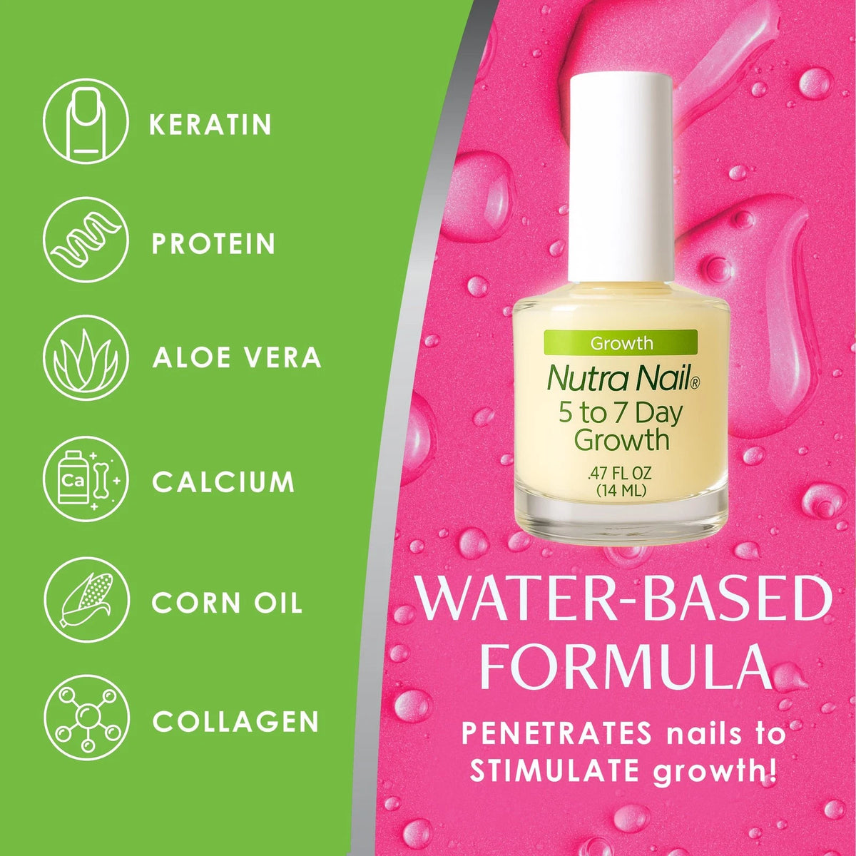 Nutra Nail 5 to 7 Day Growth Treatment - Fast 0.47 Fl Oz (Pack of 1), WHITE