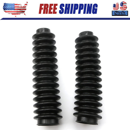 Black Universal Fork Boots  For HONDA ATC 250SX 1985 1986 1987