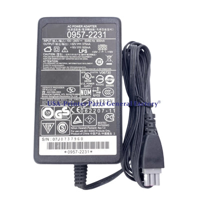32V 375mA 16V 500mA AC Adapter Charger Power Supply for HP D1420 D1430 0957-2231