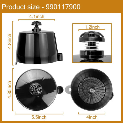 HASMX 990117900 Coffee Maker Brew Basket Replacement Part for Hamilton Black