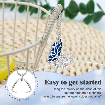 Earring Hooks 50PCS/25Pairs, Stainless Steel Ear Wires Fish Hooks, Silver