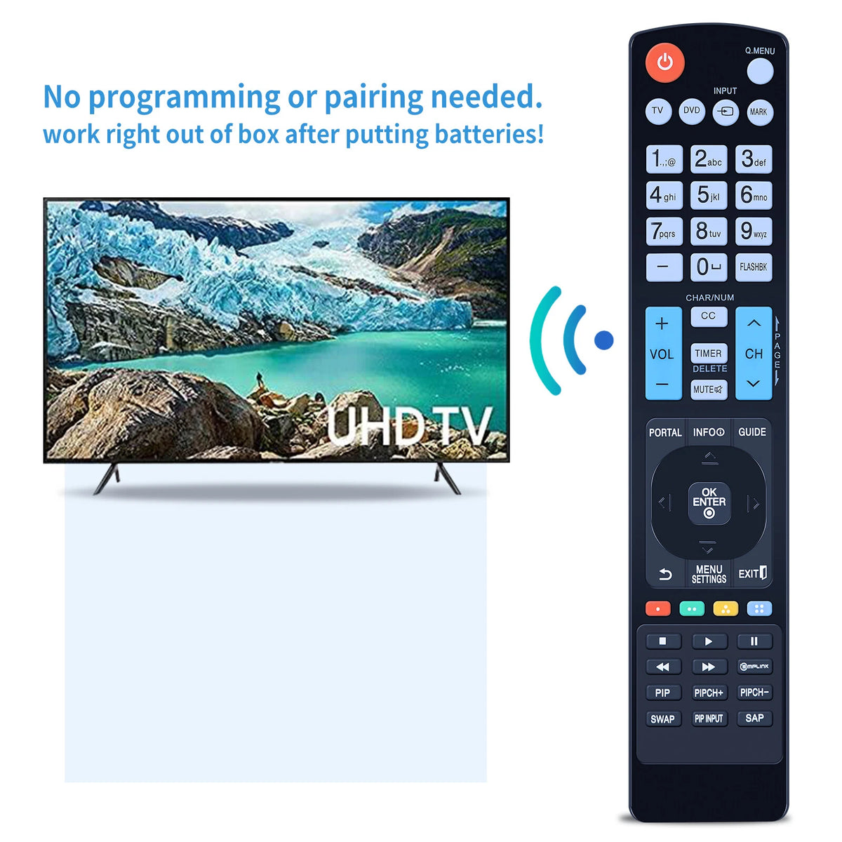 AKB73755450 Remote Control For LG LED Smart TV 49UT570H0UA 50UT570H0UA