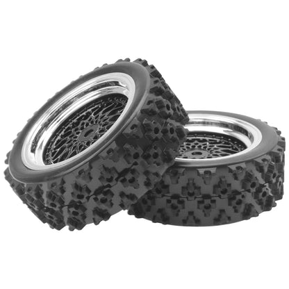ShareGoo RC 1/10 On Road Tires & Wheel 12mm Hex Plastics Scale, Od 72mm