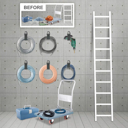 Extension Cord Organizer(8 Pack), Holder for 3L/3M/2S, Black