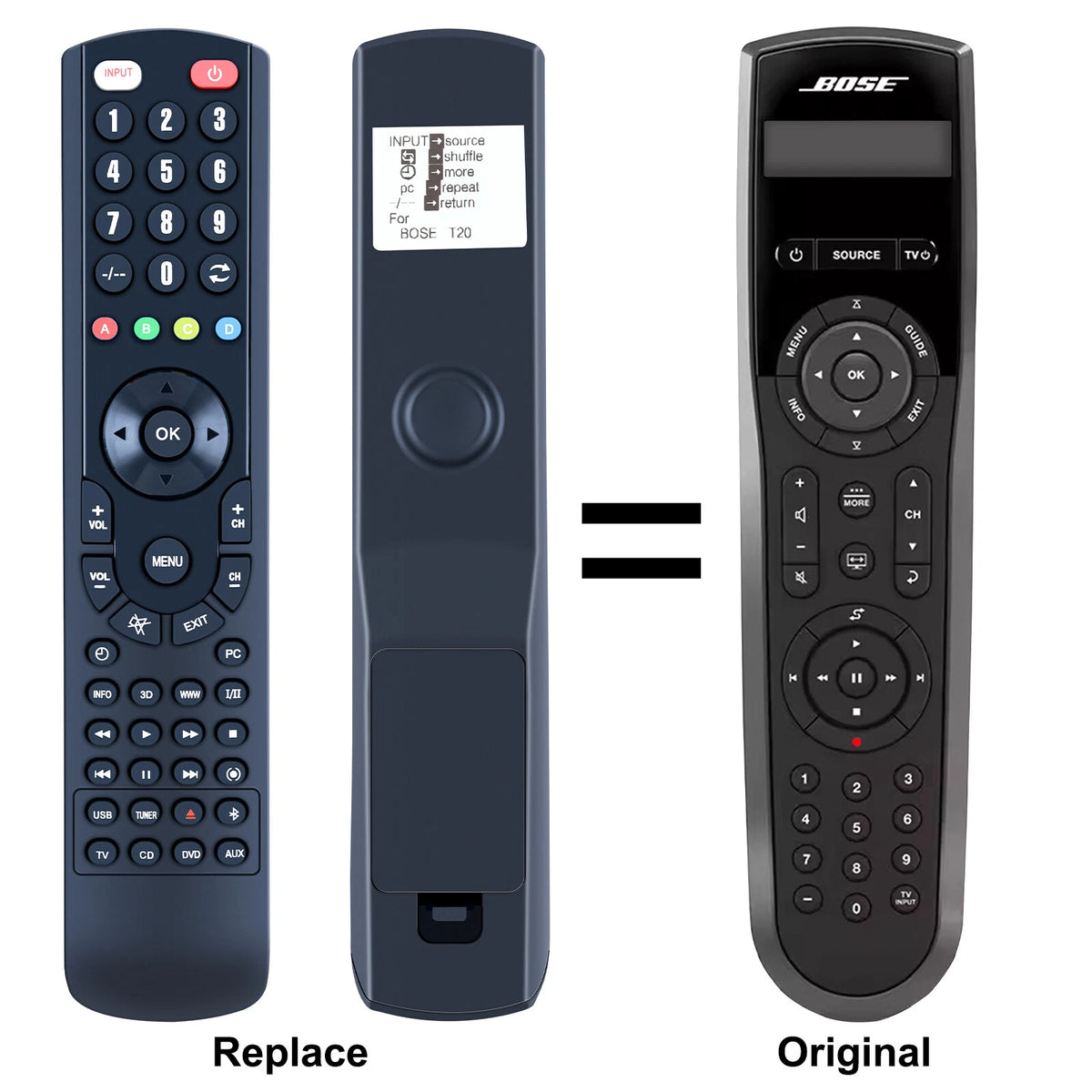 RC-X35L Replace Remote Control For Bose Lifestyle V35 V25 t20 525 535 135