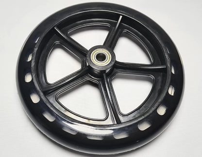 knee walker scooter replacement wheels,7.5 Inch 7 5 inch, Black+Transparent