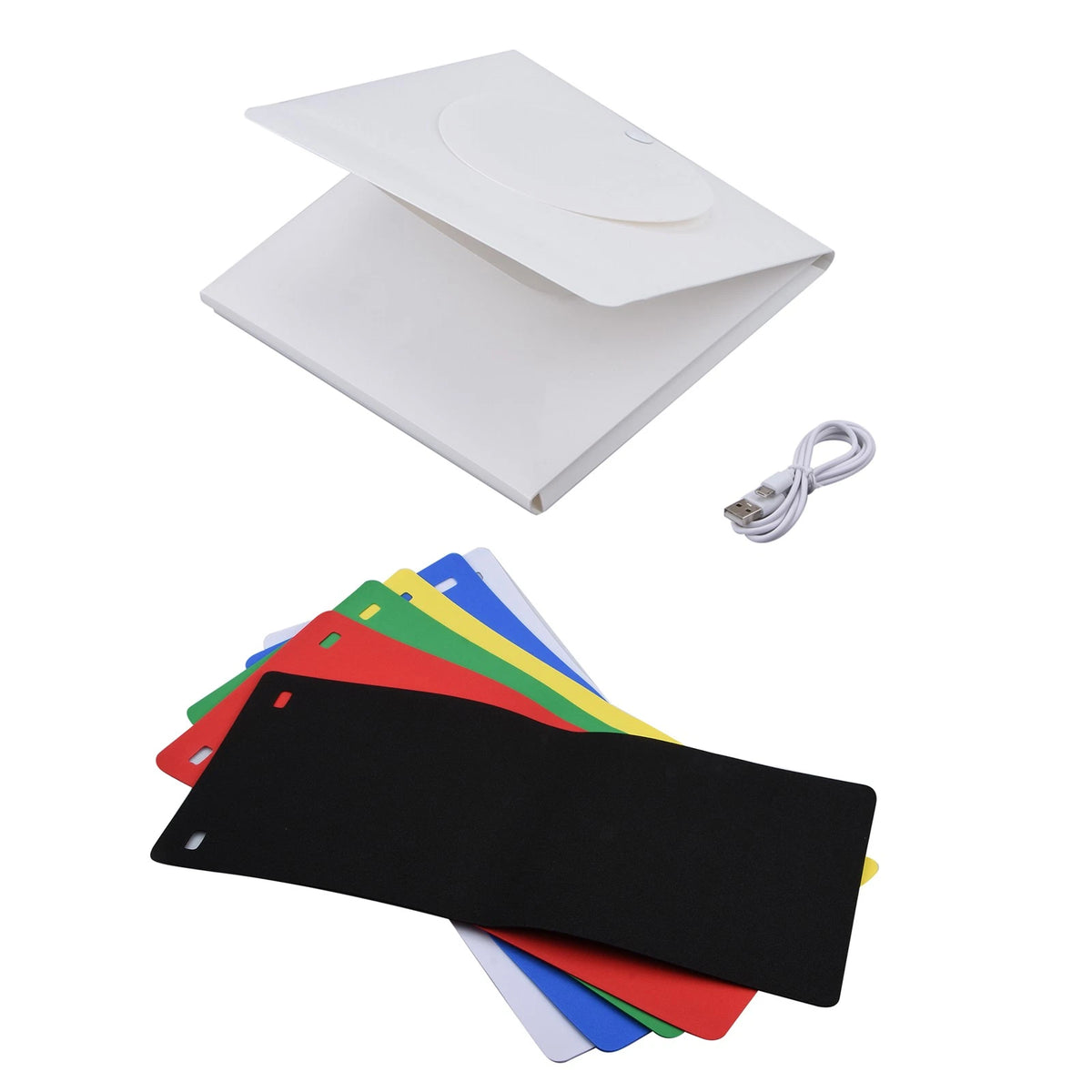 9" White Portable Small LED Photography Studio Soft Box Studio Take Pictures