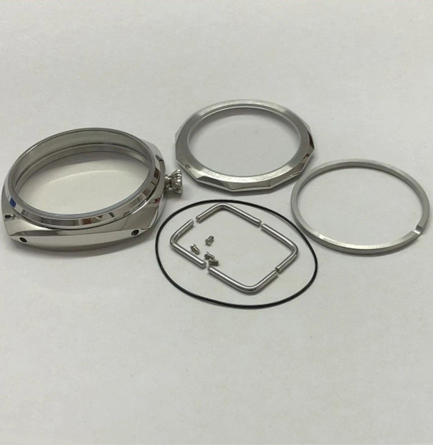 47mm Stainless Watch Case For ETA 6497 6498 For Seagull ST3600 3621 Movement