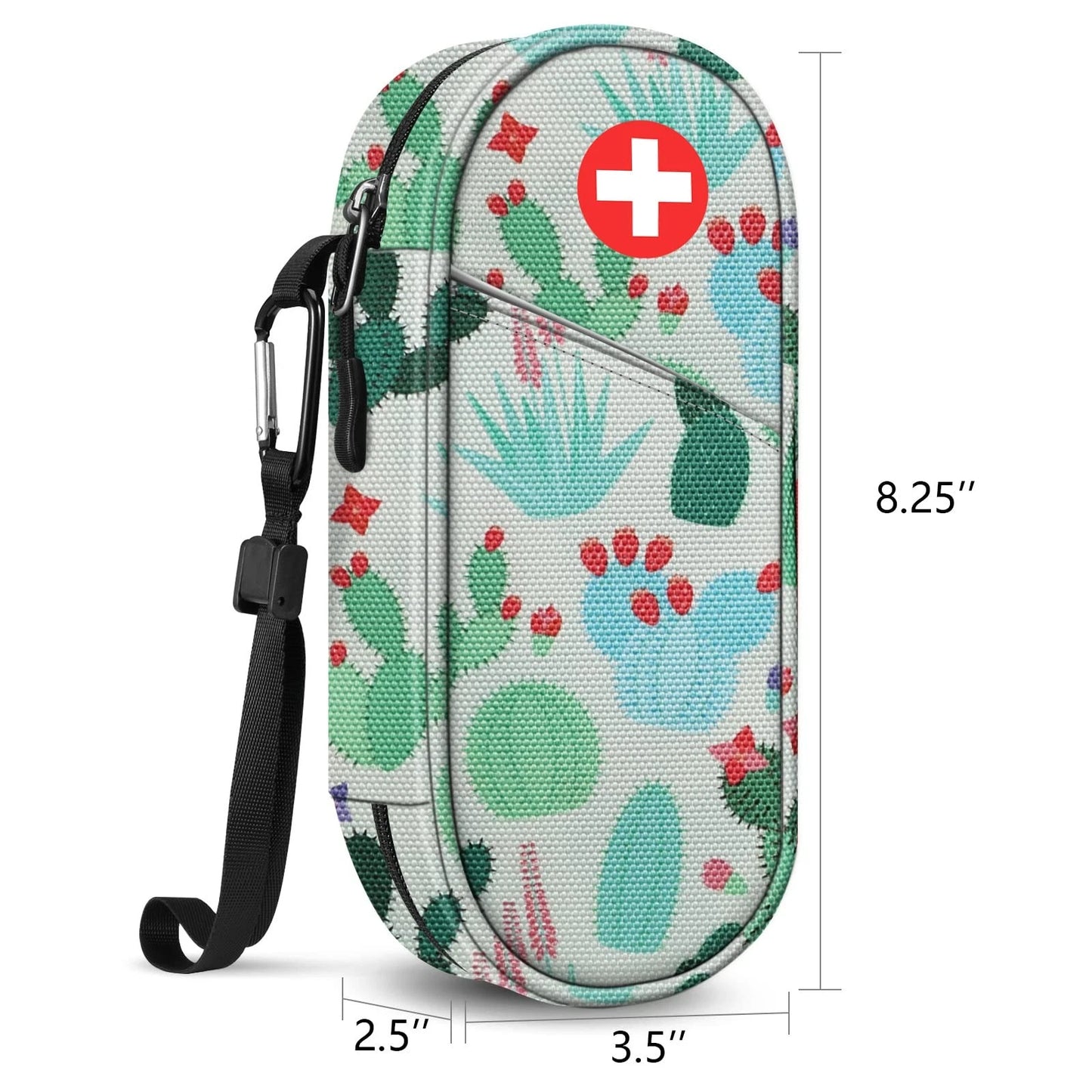 SITHON EpiPen Medical Carrying Case Insulated, Travel Small, Z-Cactus