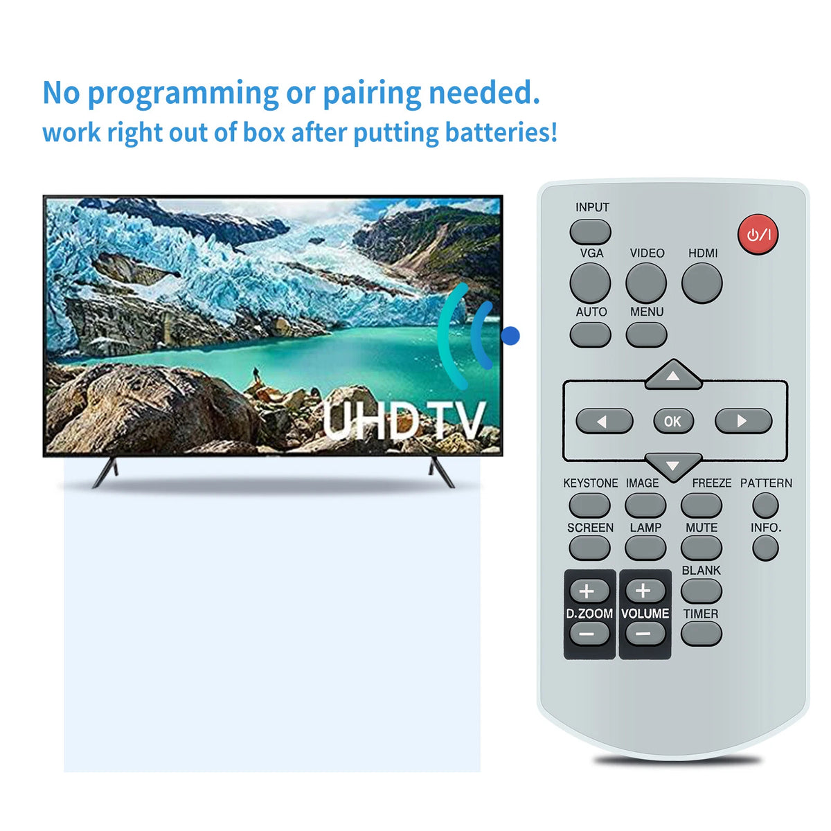 63910016 Remote Control For Eiki Projector EK-100W EK-101X EK-102X EK-103X