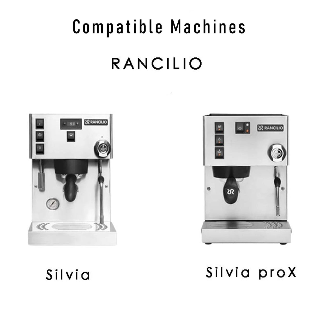 LAUCIPPOS Steam Tip for Rancilio Sil & Pro X, Single hole, Silver