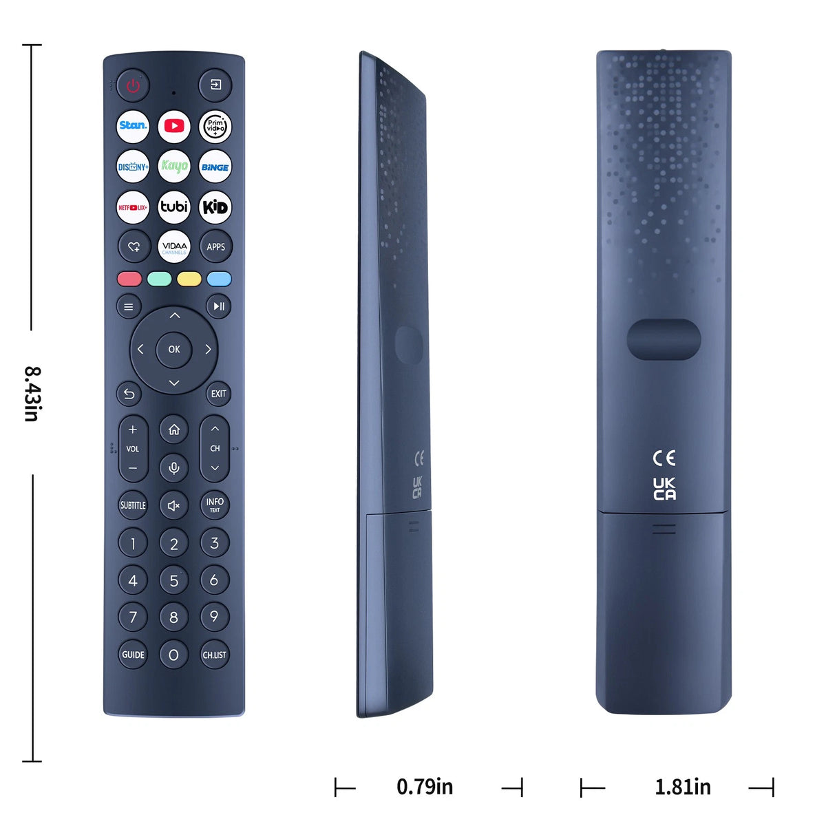 ERF2A636H Replacement Remote Control For Hisense TV