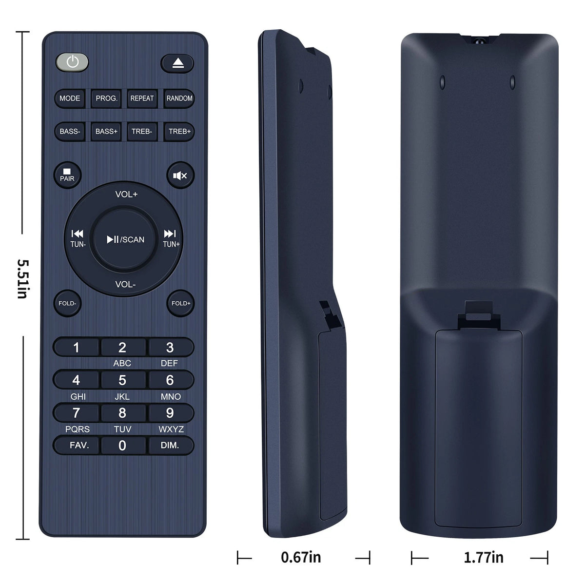 Remote Control For Oakcastle HIFI500 Bluetooth 5.2 Stereo System