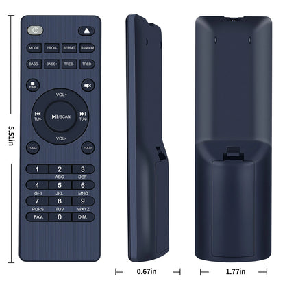 Remote Control For Oakcastle HIFI500 Bluetooth 5.2 Stereo System