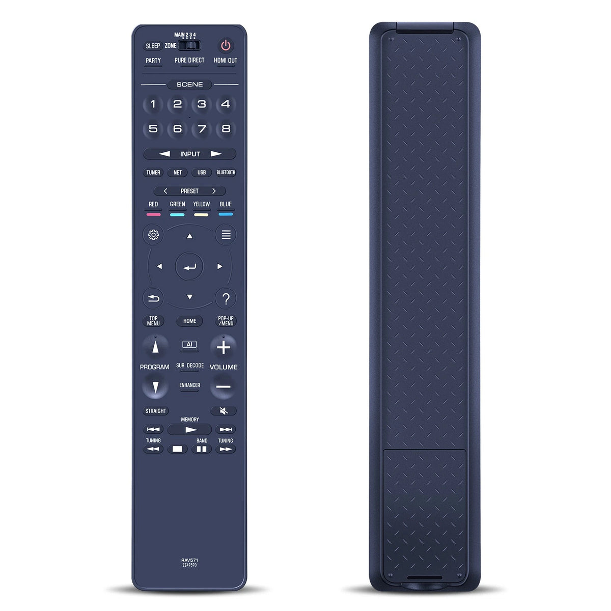 RAV571 ZZ47570 Remote Control For Yamaha RX-V2085 RX-A2080 RX-A3080