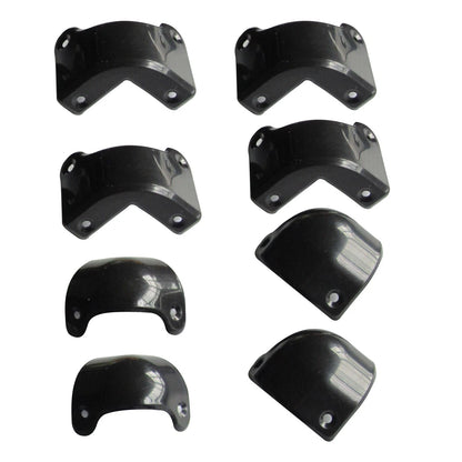 8Pack Front Rear Black Plastic Guitar AMP Amplifier Cabinet Corner For Marshall